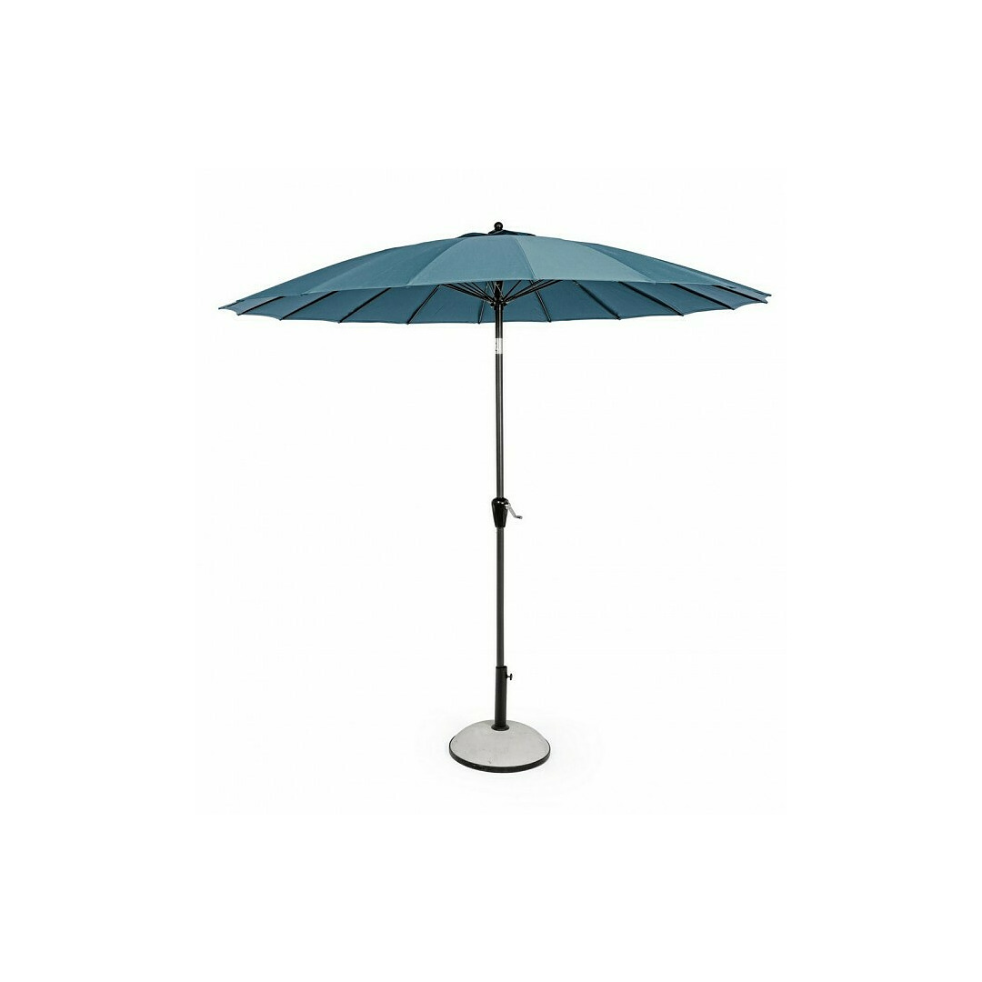 Lauko skėtis Atlanta, tamsiai pilkos / melsvos spalvos, 270 cm