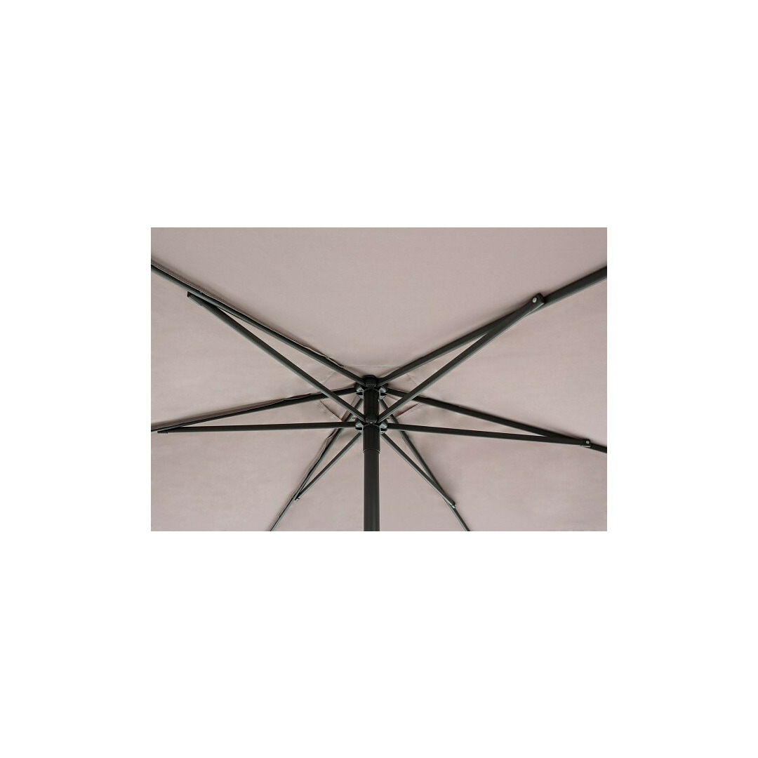 Lauko skėtis Delfi, pilkšvai rudos spalvos, skersmuo 270 cm