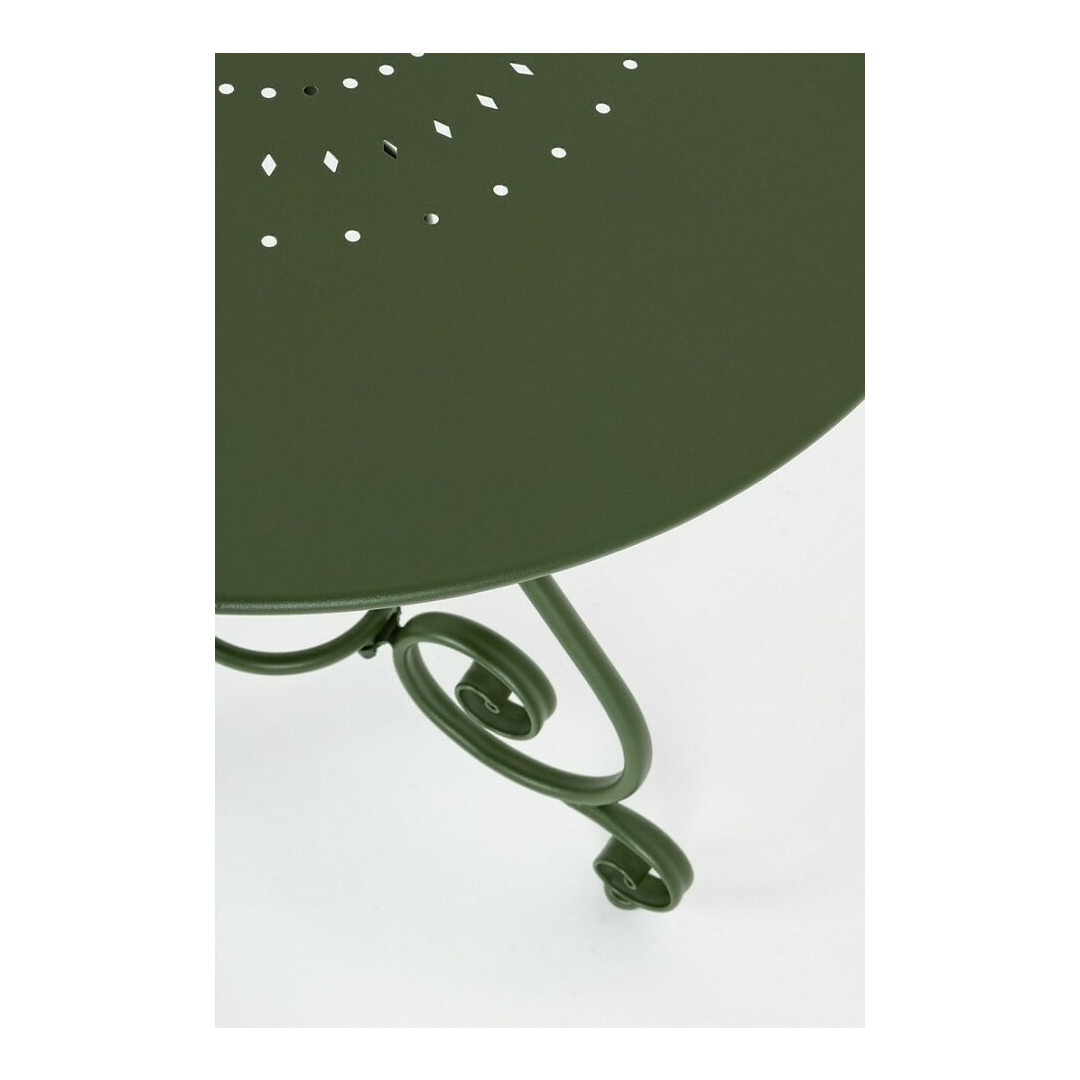 Lauko staliukas Etienne, miško žalios spalvos, skersmuo 70 cm