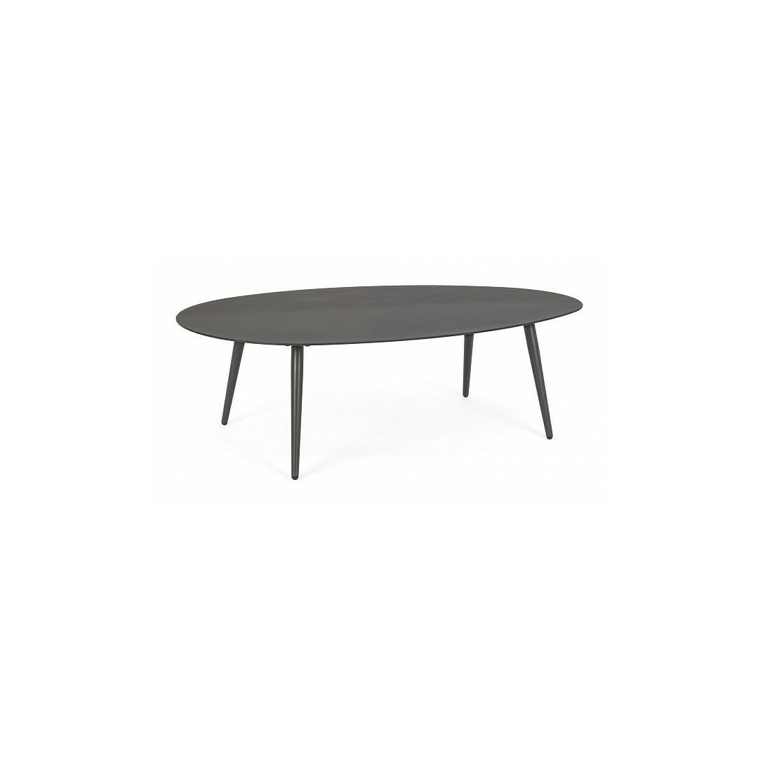 Lauko staliukas Ridley, tamsiai pilkos spalvos, 120x75 cm