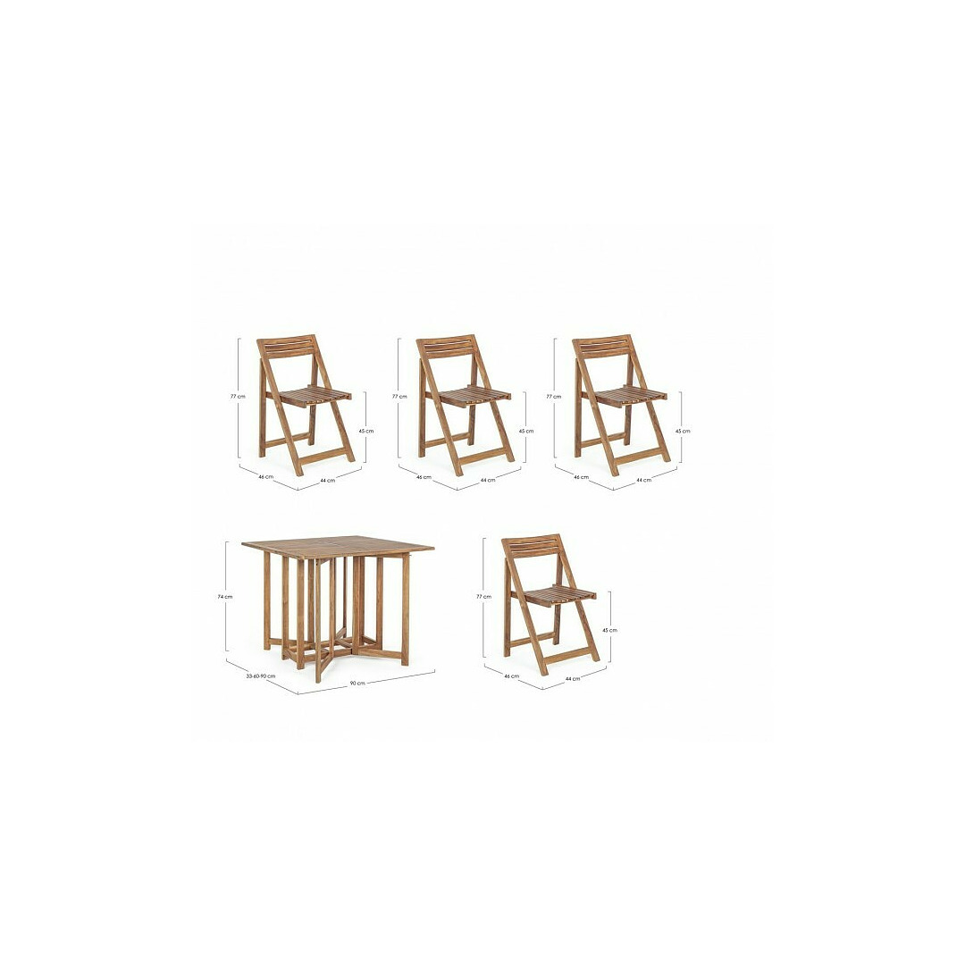 Stalas ir 4 kėdės Noemi