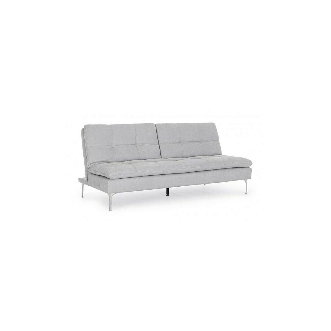Sofa-lova Leon, trivietė, šviesiai pilkos spalvos