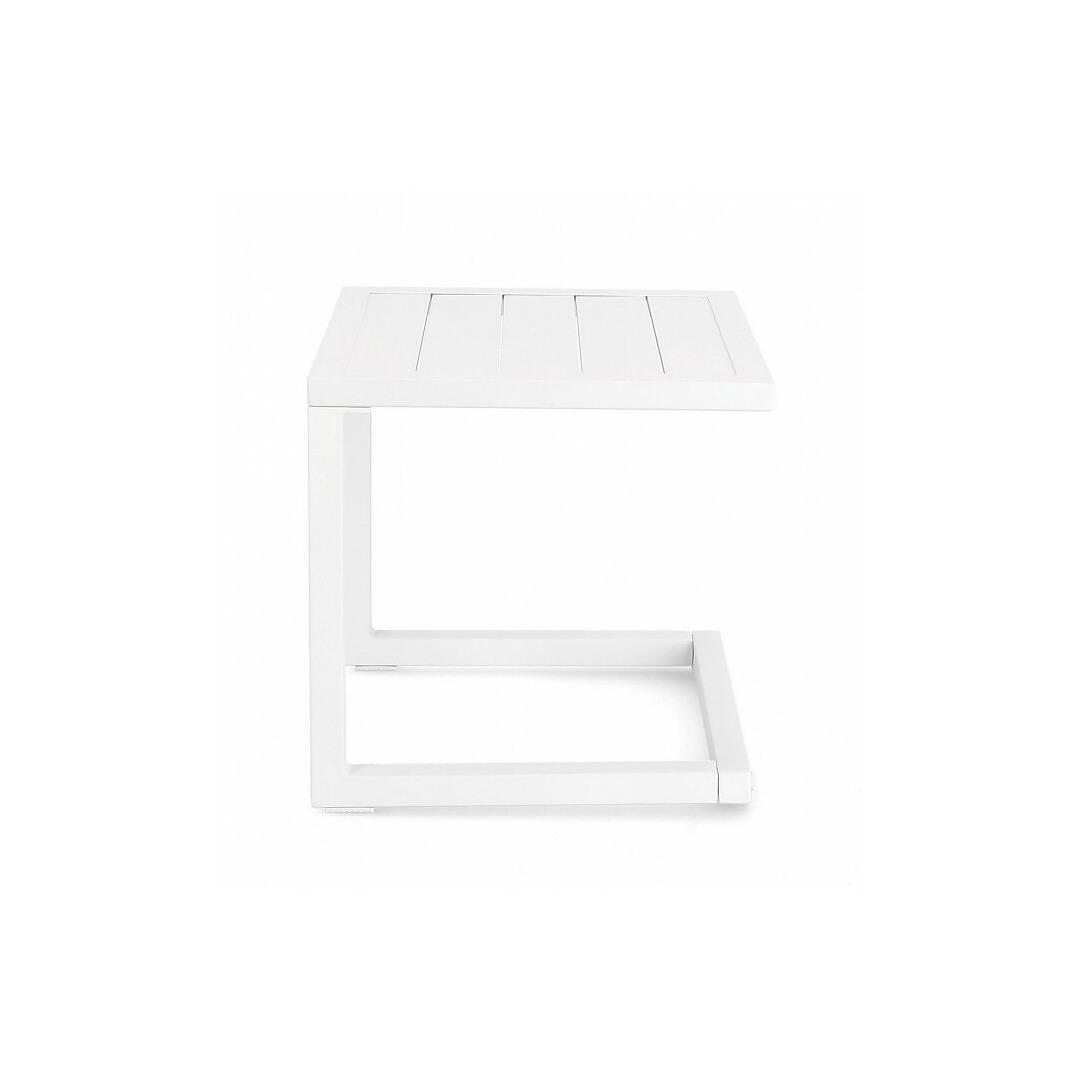 Kavos staliukas Hilde, baltos spalvos, 40x40 cm