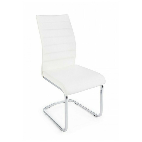 Kėdė Myra, dirbtinė oda, baltos spalvos, 4 vnt.