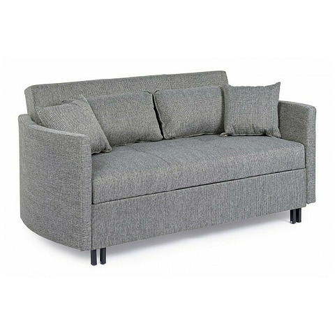 Sofa-lova Clayton, su pagalvėle, juodos / pilkos spalvos