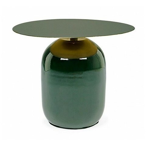 Kavos staliukas Nalima, tamsiai žalios spalvos, skersmuo 50 cm
