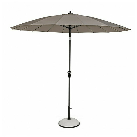 Lauko skėtis Atlanta, tamsiai pilkos / melsvos spalvos, 270 cm