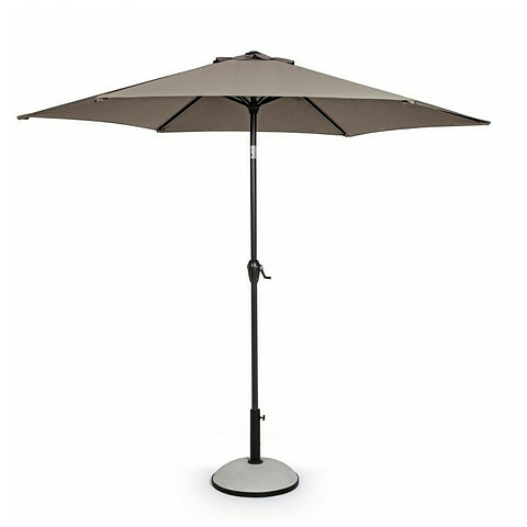 Lauko skėtis Kalife, palenkiamas, pilkšvai rudos spalvos, 270 cm