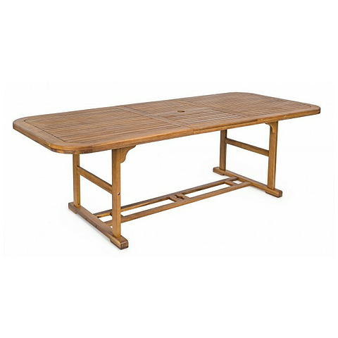 Lauko stalas su prailginimu Noemi, stačiakampės formos, 180-240x100 cm