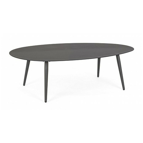 Lauko staliukas Ridley, tamsiai pilkos spalvos, 120x75 cm