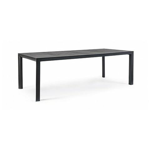Lauko stalas Mason, tamsiai pilkos spalvos, 220x100 cm