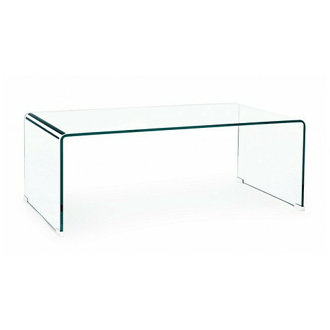 Kavos staliukas Iride, stačiakampės formos, stiklas, 120x60 cm