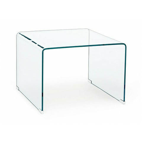 Kavos staliukas Iride, kvadratinės formos, stiklas, 60x60 cm