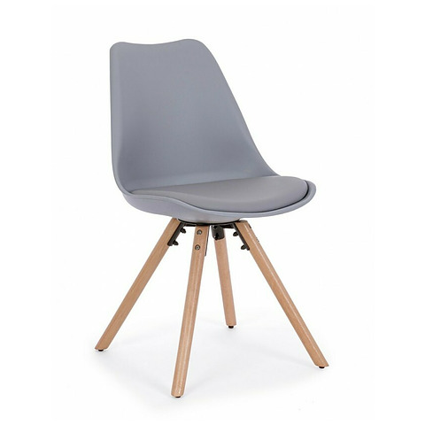 4-ių valgomojo kėdžių komplektas New Trend, pilkos spalvos
