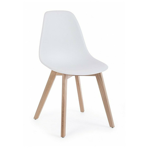 4-ių valgomojo kėdžių komplektas System, baltos spalvos