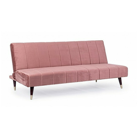 Sofa-lova Alma, trivietė, rožinės spalvos