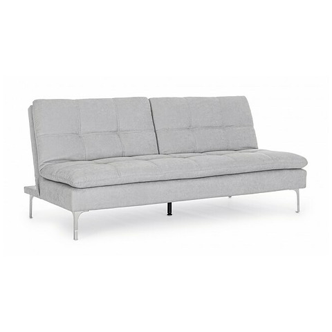 Sofa-lova Leon, trivietė, šviesiai pilkos spalvos