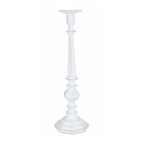 Žvakidė Chandana, 1 žvakė, baltos spalvos, aukštis 59 cm