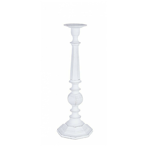 Žvakidė Chandana, 1 žvakė, sidabrinės spalvos, aukštis 53
