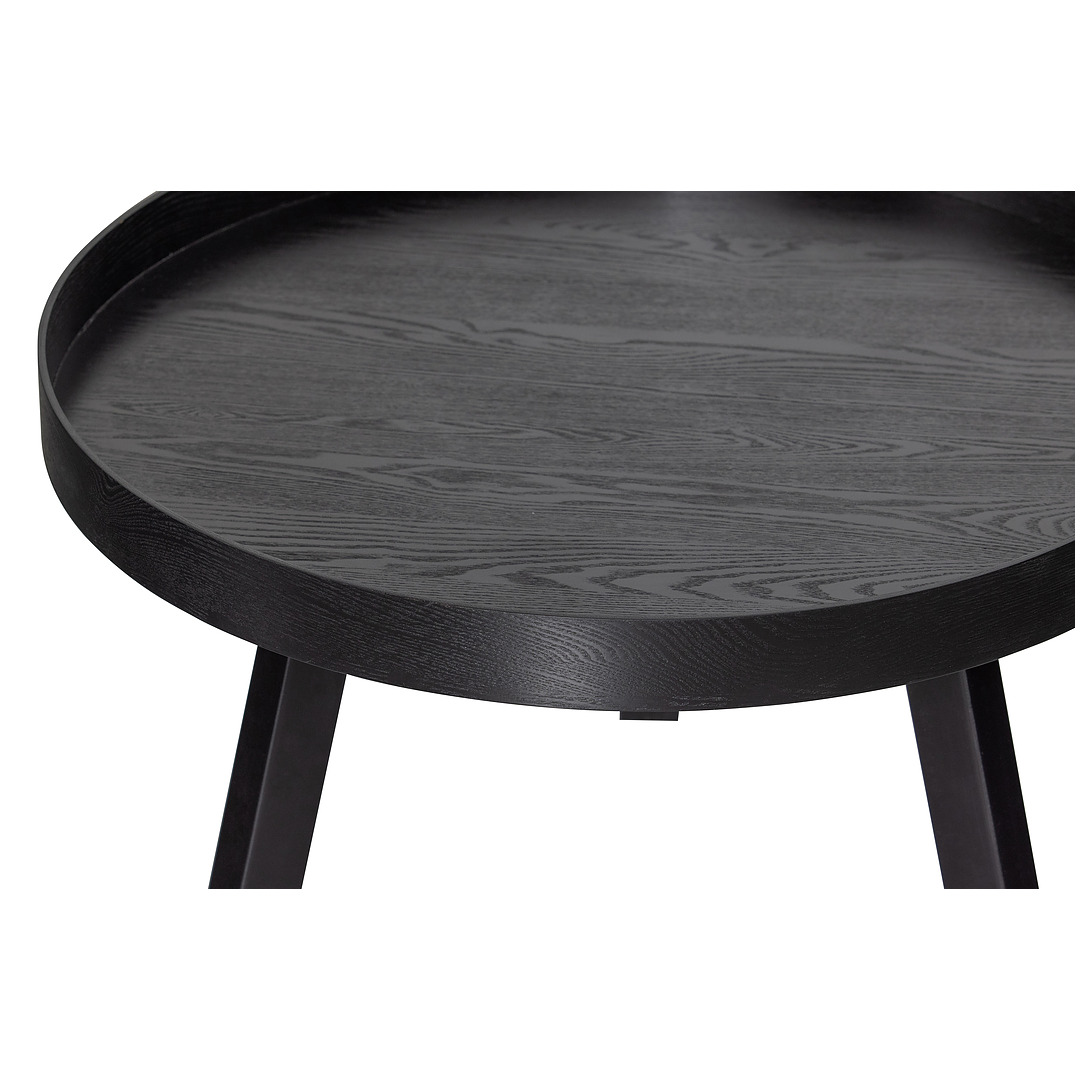 Kavos staliukas Beira, 45x60 cm skersm., mediena (juoda)