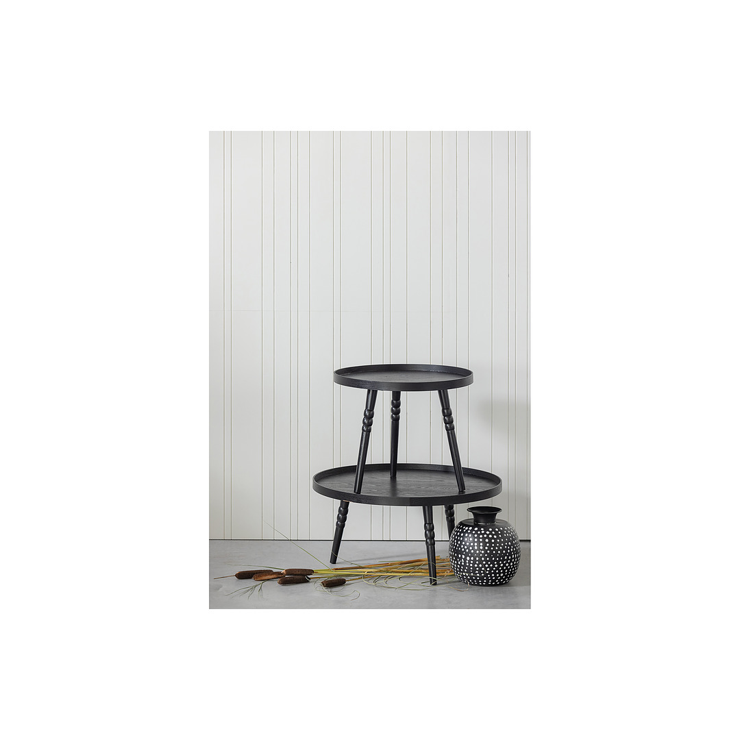 Kavos staliukas Ponto, 36x75 cm skersm., medis (juoda)