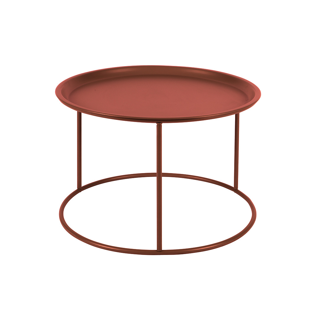 Kavos staliukas Ivar, didelis, 56 cm (plytų raudona)