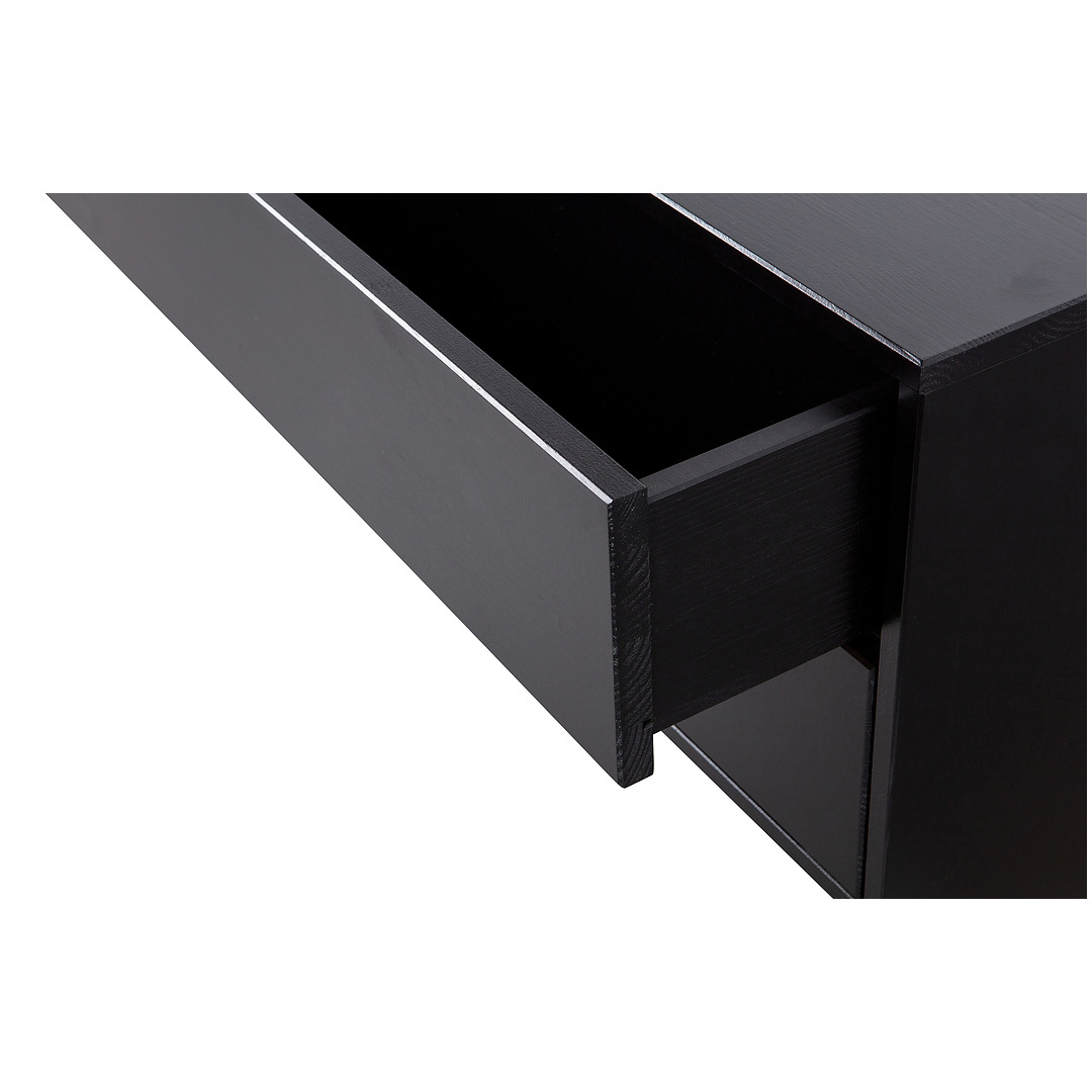 Televizoriaus staliukas Finca, 100 cm, pušis (juoda)
