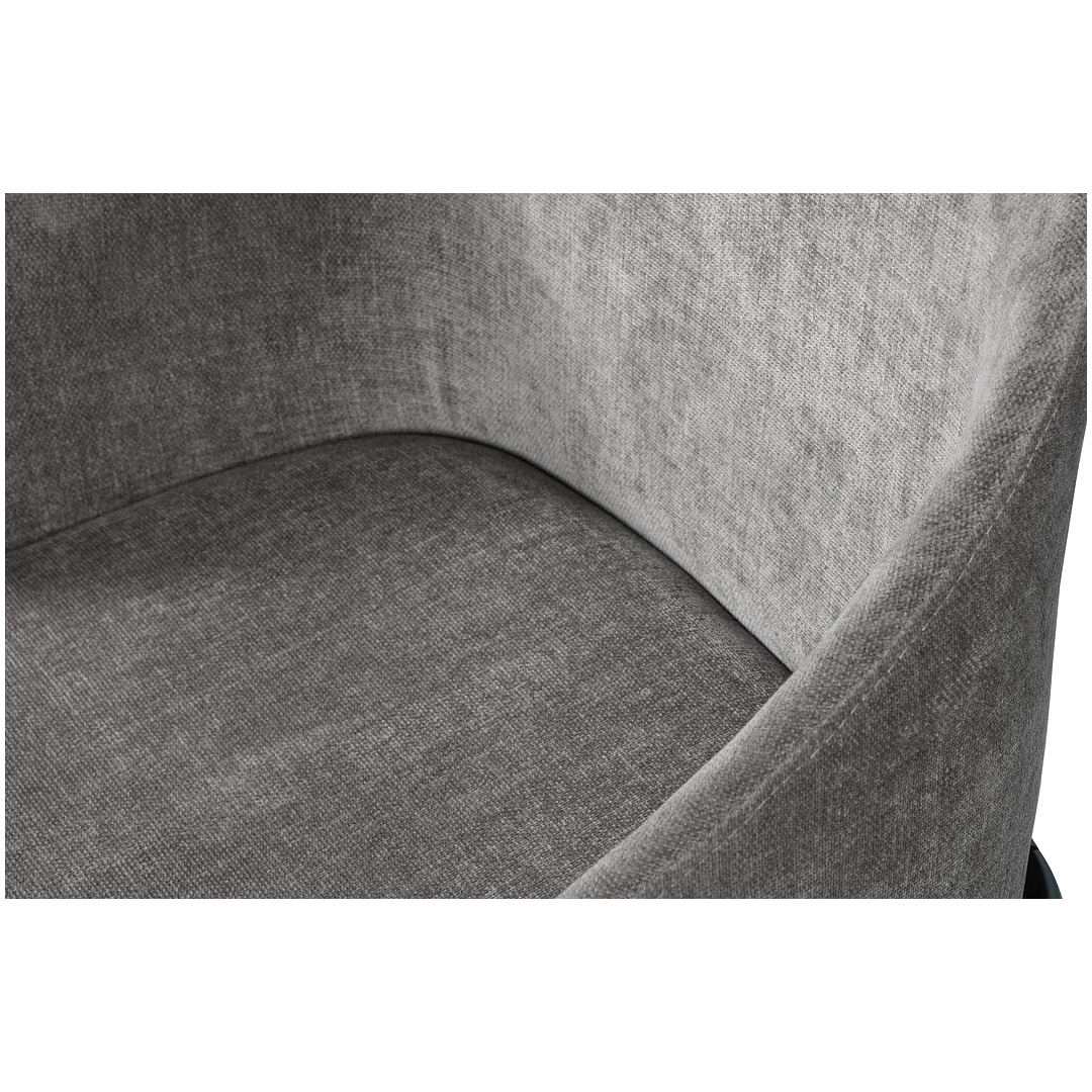 Valgomojo kėdė Scroll, universalus audinys (šiltai pilka)