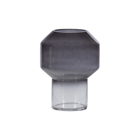 Vaza Jaxx, 18 cm skersm., stiklas (juoda)