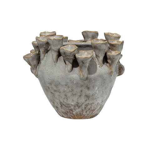 Vaza Pipe Coral, keramika (natūrali)
