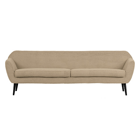 Sofa Rocco XL, 230 cm, pliušas (smėlinė)