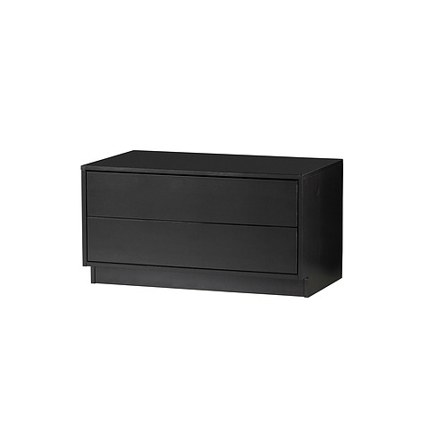 Televizoriaus staliukas Finca, 75 cm, pušis (juoda)