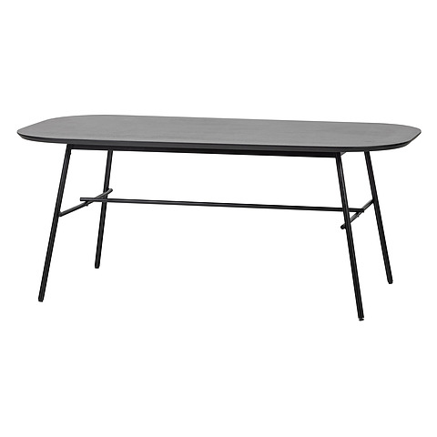 Valgomojo stalas Elegance, mango mediena, metalas (juoda)