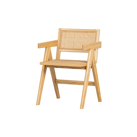 Valgomojo kėdė Gunn, ratanas, mediena (natūrali)