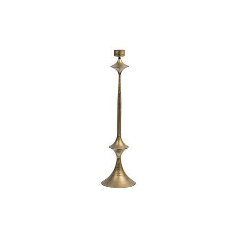 Žvakidė Buff, 74 cm, metalas (sendinto žalvario)