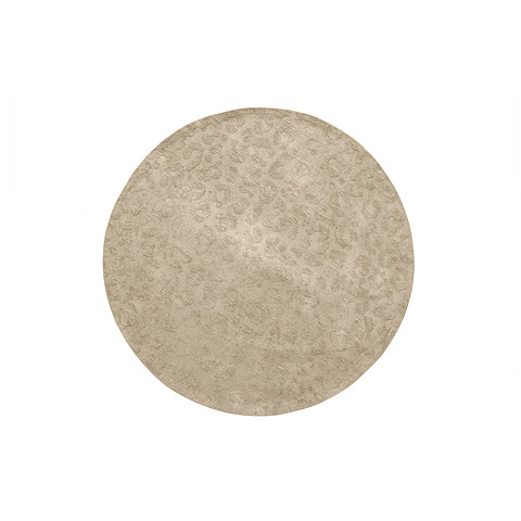 Kilimas Cato, apvalus, 150 cm skersm, su panterų raštu (smėlinė)