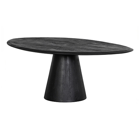 Kavos staliukas Posture, 120 cm skersm., mediena (juoda)