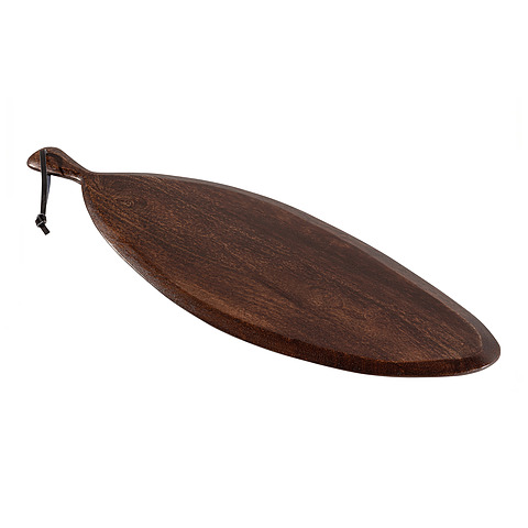 Serviravimo lėkštė Crest, 22x75 cm, riešutmedžio mediena