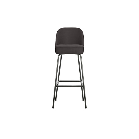 Baro kėdė Vogue, 80 cm, austinis audinys (tamsiai pilka)