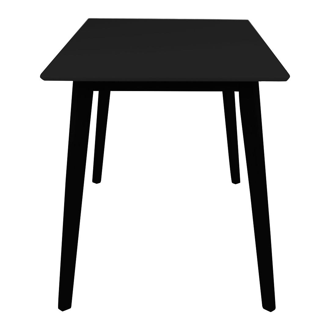 Valgomojo stalas, 120x70x75 cm (juoda)