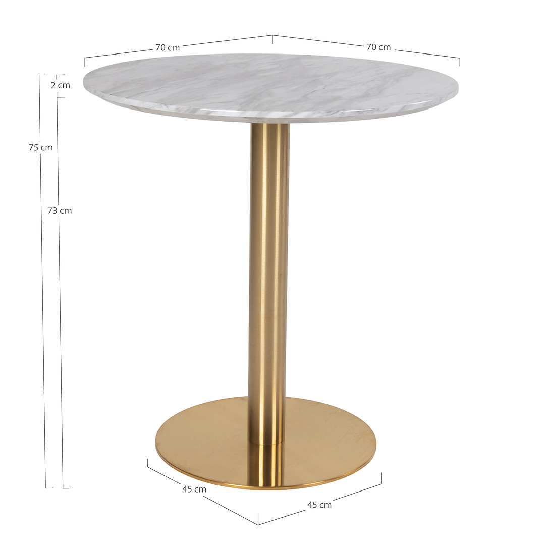 Valgomojo stalas Bolzano, 70 cm