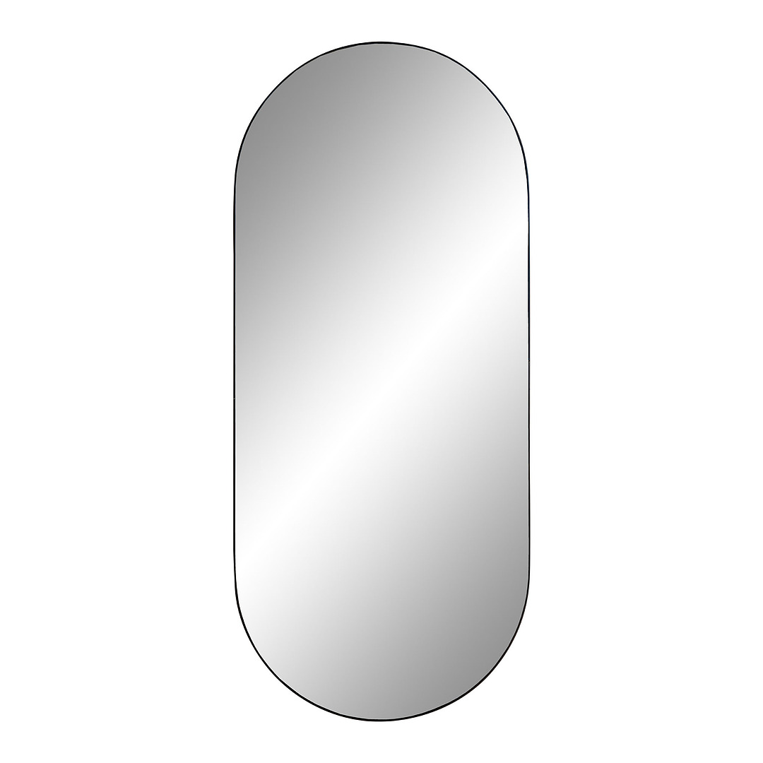 Ovalus veidrodis Jersey (juoda)