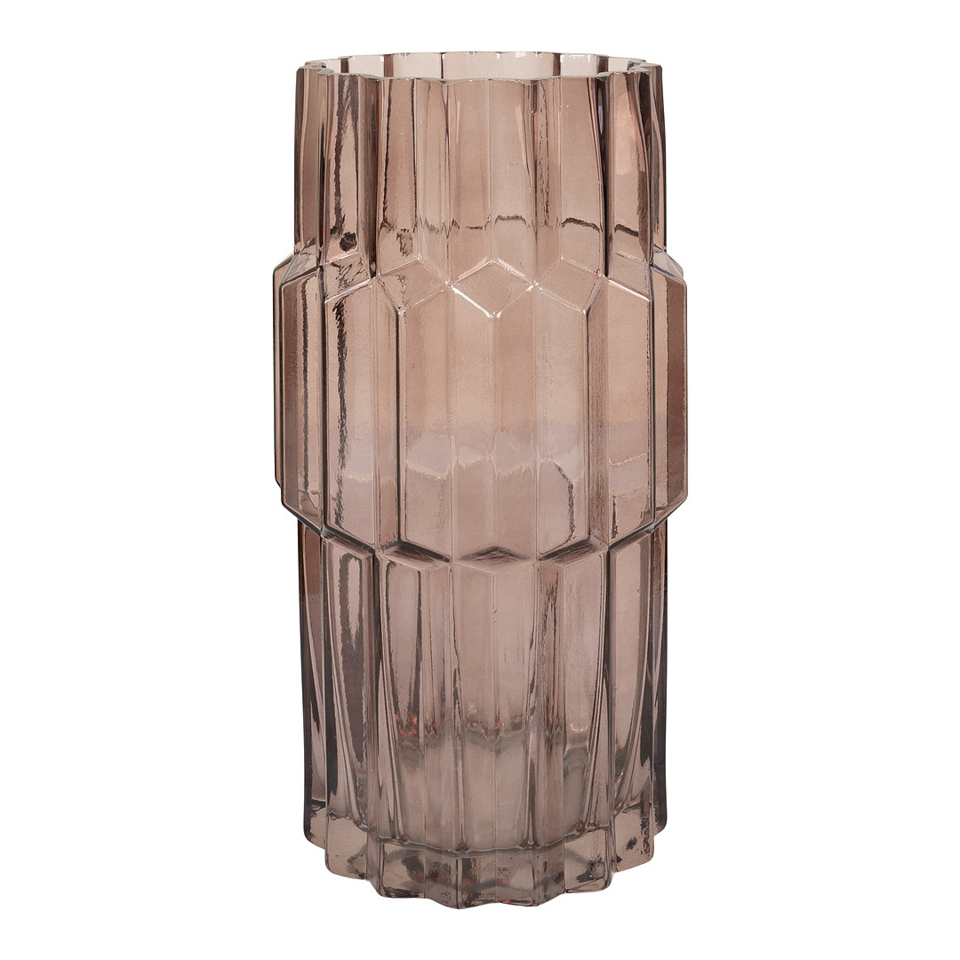 Vaza, 26x14.5 cm skersm., stiklas (violetinė)