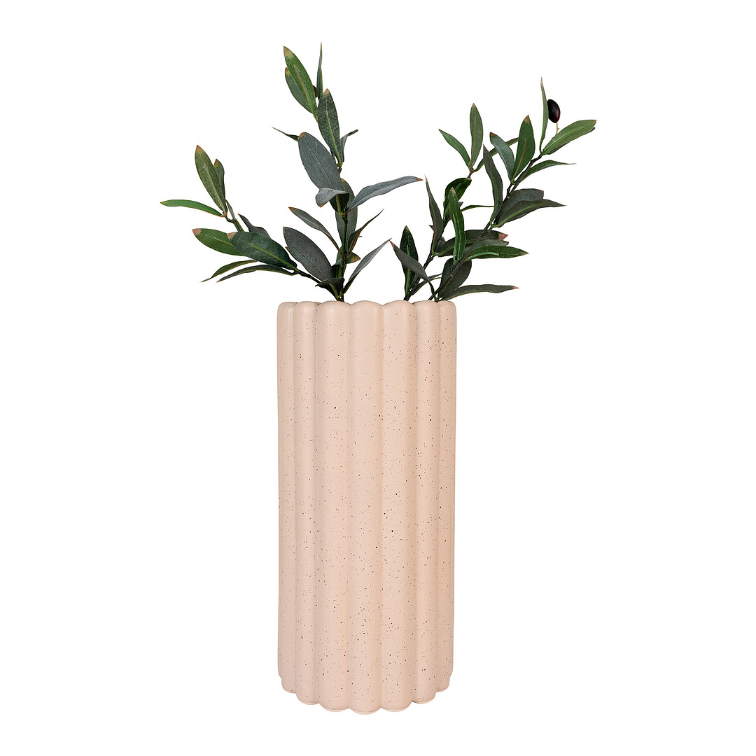 Vaza, 33x15 cm skersm., keramika (rožinė)