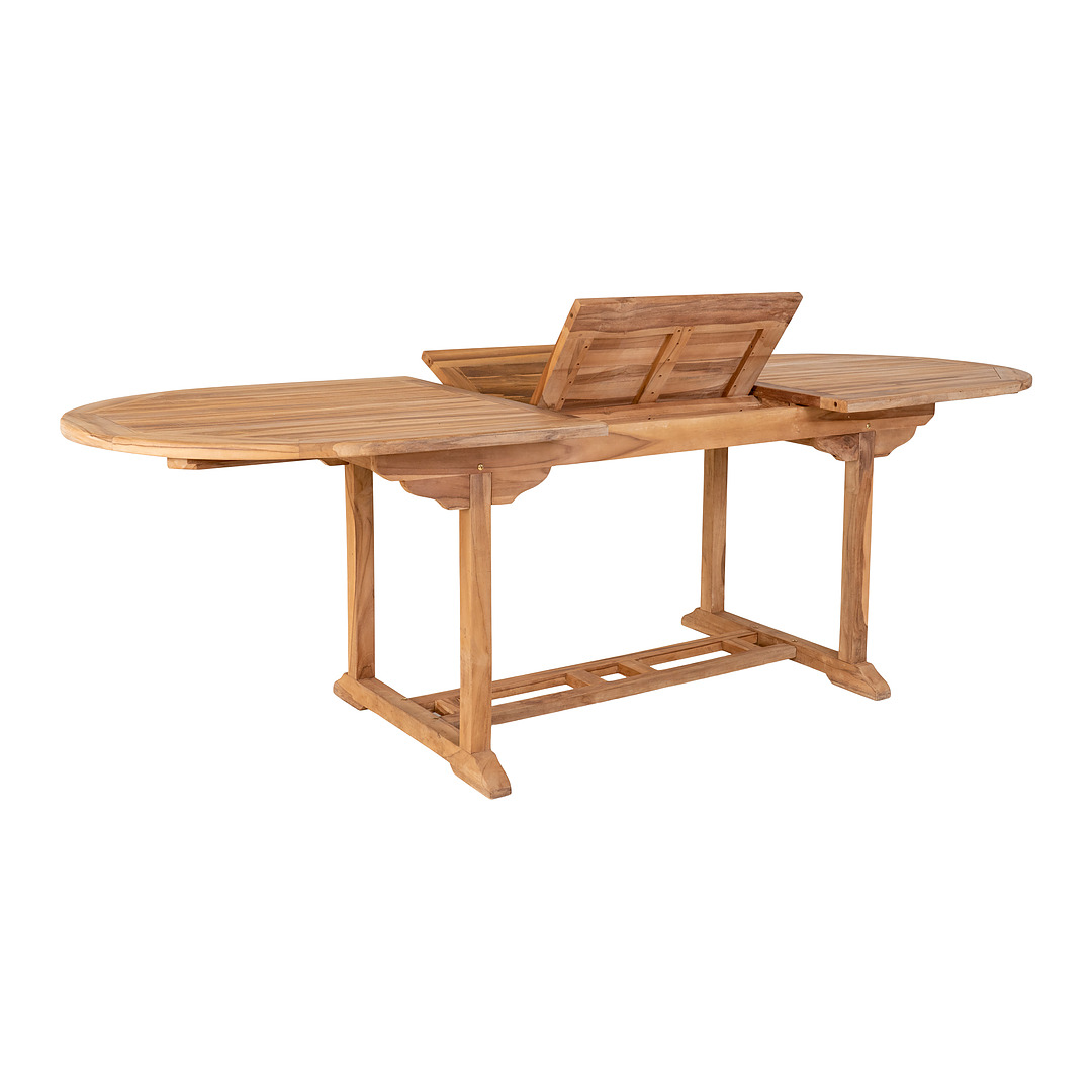 Valgomojo stalas Salamanca, prailginamas, tikmedžio mediena
