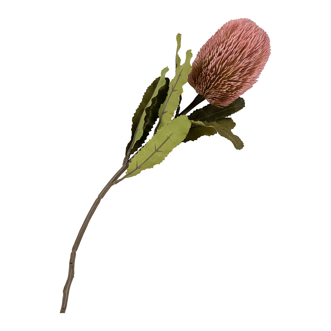 Dirbtinių gėlių puokštė King, 74 cm (įvairių atspalvių rožinė)