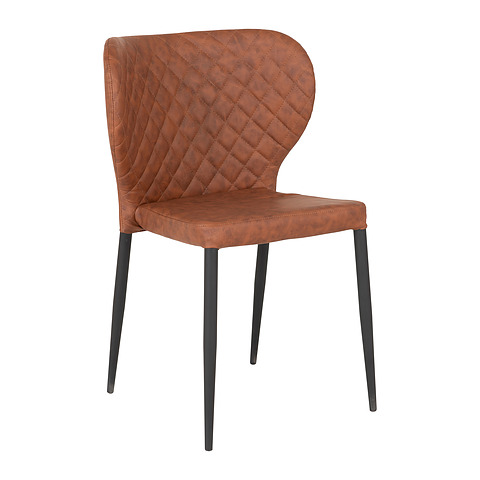 Valgomojo kėdė Pisa, dirbtinė oda (sendinta ruda), 4 vnt.