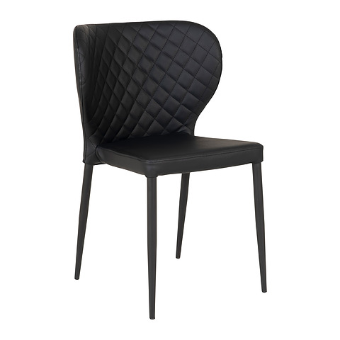 Valgomojo kėdė Pisa, dirbtinė oda (juoda), 4 vnt.