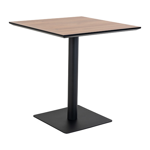 Valgomojo stalas, 70x70 cm, ąžuolo imitacija