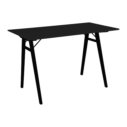 Rašomasis stalas, 120x60x75 cm (juoda)